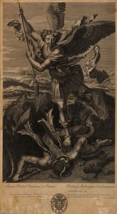 Saint Michael beseiret Satan Sainct Michael som seirer over demonen